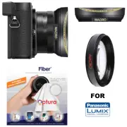 ULTRA WIDE ANGLE LENS + MACRO FOR Panasonic Lumix DMC-GX85 WITH 12-32mm LENS