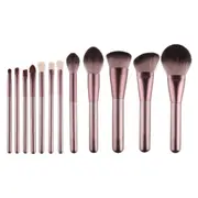MissLady - Set Of 12 Make Up Brushes - 1set/12pcs - Grape
