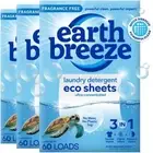 Earth Breeze Laundry Detergent Sheets Fragrance-Free - 60 Loads Eco Liquidless
