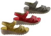Orizonte Blanche Womens European Comfortable Leather Sandals - ShopShoesAU