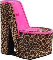 Ore International HBB1841 High Heel Shoe Hidden Jewelry Box, Cheetah Print, 9"