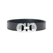 [Ferragamo] Ferragamo Gancini Reversible Belt 100 CM BLACK