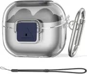 Secure Lock Clear Case Compatible with Galaxy Buds 3 Case & Galaxy Buds 3 Pro