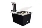 Everie Sous Vide Container 12 Quarts with Universal Collapsible Hinged Lid an...