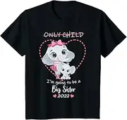 [VidiAmazing] Funny Kids I'm Going to Be A Big Sister 2022 Announce Pregnancy ds1240 T-Shirt