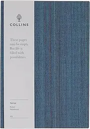 Collins Edge Ruled Notebook, Size A5, Blue