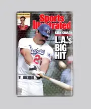 Kirk Gibson Dodgers Big Hit Sports Illustrated 1988 2"X3" Fridge MAGNET mlb