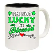 Im Not Lucky Im Blessed Irish St Patricks Day Ireland Mug Cup