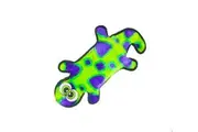 Invincibles Gecko Dog Toy (Green/Purple) - 4-Squeaker