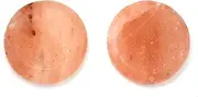 2 Pcs Himalayan Salt Hot Massage Stones Cold Stone Set Warm Rocks Kit for Facial SPA 3.14 * 3.14in