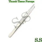 5.5" General Purpose 1x2 Teeth Thumb Dressing and Tissue Forceps Tweezers