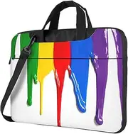 Paint Splatter Backdrop Print Protective Laptop Bag Versatile Bags Computer Case Soft Women Men Unique