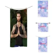 new best gift Adam Levine young beach bath pool yoga sport towel