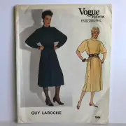 Vogue Patterns 1084 Misses Sz 14 Guy Laroche Dress 2 Styles Sewing Pattern UNCUT