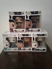5 Funko Pops Gilgamesh,KINGO,PHASTOS,DISNEY ELSA,AND HAWKEYE YELENA