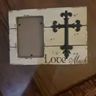 “Love Much”Picture Frame From Hobby Lobby - Cross/ Made Of Wood