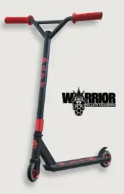 Slik Kids Scooter Red Graphics & Grips Light Weight *DISPLAY MODEL PICK UP ONLY*
