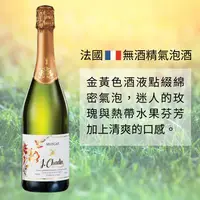 在飛比找松果購物優惠-【無酒精氣泡酒】法國 J.Chadin Muscat 查帝麝