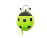 Lovely Ladybug Pocket Key Bag Cartoon Mushroom Pull-Out Card Bag - Green