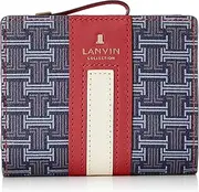 [LANVIN COLLECTION] 65-6513 Feria Purse Bi-Fold Wallet, Navy/red