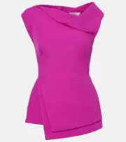 [Safiyaa] Safiyaa Farrah draped crepe top AU 20 pink