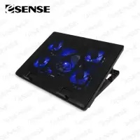 在飛比找momo購物網優惠-【Esense】E-C11冷光五風扇筆電散熱墊(22-WNF