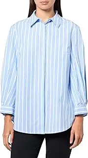 [Anne Klein] Women's Bttn Frt Shirt W Pleated 3qrtr SLVS