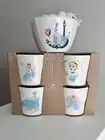 NEW RAE DUNN CINDERELLA 4 RAMEKINS SERVING SET & MEASURING CUPS