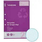 Studymate Recycled A4 2mm 25 Page Graph Pad