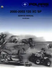 Genuine Polaris Dealer/Owner's Service/Repair Manual 2000-2003 120 XC SP