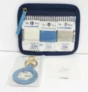 Planet Earth Lt Blue Key fob Needlepoint Kit with Candy Insert, threads, bag
