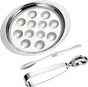 Ciieeo 1 Set Escargot Baking Dish Snail Serving Plate with Compartment Heat Resistant and Dishwasher Safe for Family Gatherings and Parties