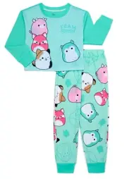 Squishmallows Pajamas Set T Shirt Pant Sleep Girl 6 8 10 12 Fifi Fox Cam Cat Owl