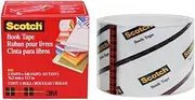Scotch Book Tape 845, 3 Inches x 15 Yards - FF084574, 6 Pack