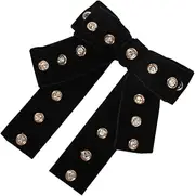 SAFIGLE Creative Bow Tie Hair Clip for Women Automatic Ponytail Holders Fashion Barrettes Red Lightweight for Parties Festivals and Daily Wear