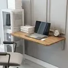 Wall-Mounted Foldable Table - 28.3" x 17.7" Space-Saving Desk