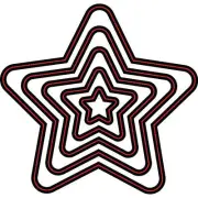 Stars Nesting Dies Darice for Cardmaking,Scrapbooking, etc
