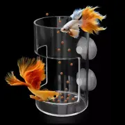 Fish Feeder Orbicular Automatic Fish Feeders Reduced Filter Clogging Tank Suitab