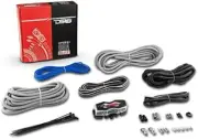 Complete Car Audio Amplifier Installation Kit with True Gauge Wire