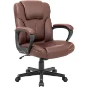 Executive Office Chair Swivel Task Seat with Ergonomic Mid-Back, Waist Suppor...