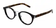Saint Laurent SL 728/J Asian Fit 004 Men's Glasses Black Size 49 - Private Health Rebate - Blue Light Block Available