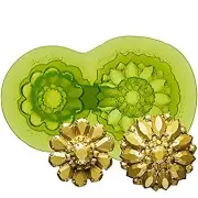 ÒGlimmerÓ Silicone Brooch Mold for Cake Decorating with Fondant and Gum Paste I