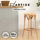 Artiss Bar Stools Wooden Stool Counter Chair Kitchen Barstools Rattan Seat