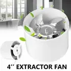4'' Wall Inline Shower Extractor Ventilation Fan Silent Bathroom Kitchen Toilet