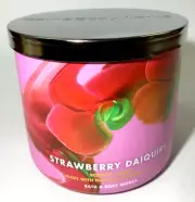 Bath & Body Works Strawberry Daiquiri 3-wick Scented Candle w Essential Oils