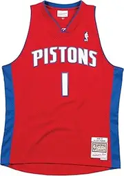 Detroit Pistons 2008-09 Allen Iverson Mens Red Swingman Jersey