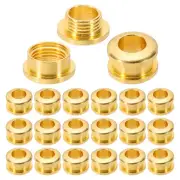5mm(1/5 Inch) Brass Hole Eyelets, 20 Pcs Arc Surface Grommets, Imitation Gold