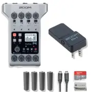 Zoom PodTrak P4 Portable Podcast Recorder with Bluetooth Adapter, Batteries, SD