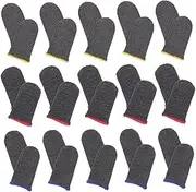 HOMOCONO 18 Pairs Men's Gaming Gloves Finger Cots Sweat-Resistant for Gym Gaming and Fitness Comfortable Fit Full Touch Screen Anti-Slip Random Color