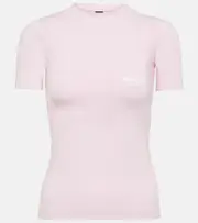 [Balenciaga] Balenciaga Printed cotton jersey T-shirt AU 12 pink
